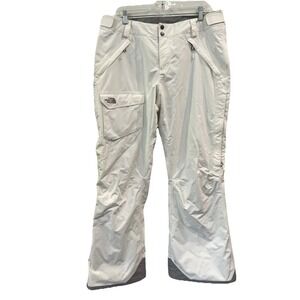 The North Face HyVent Women's White Ski Snow Pants Size XL Snowboard Sporty